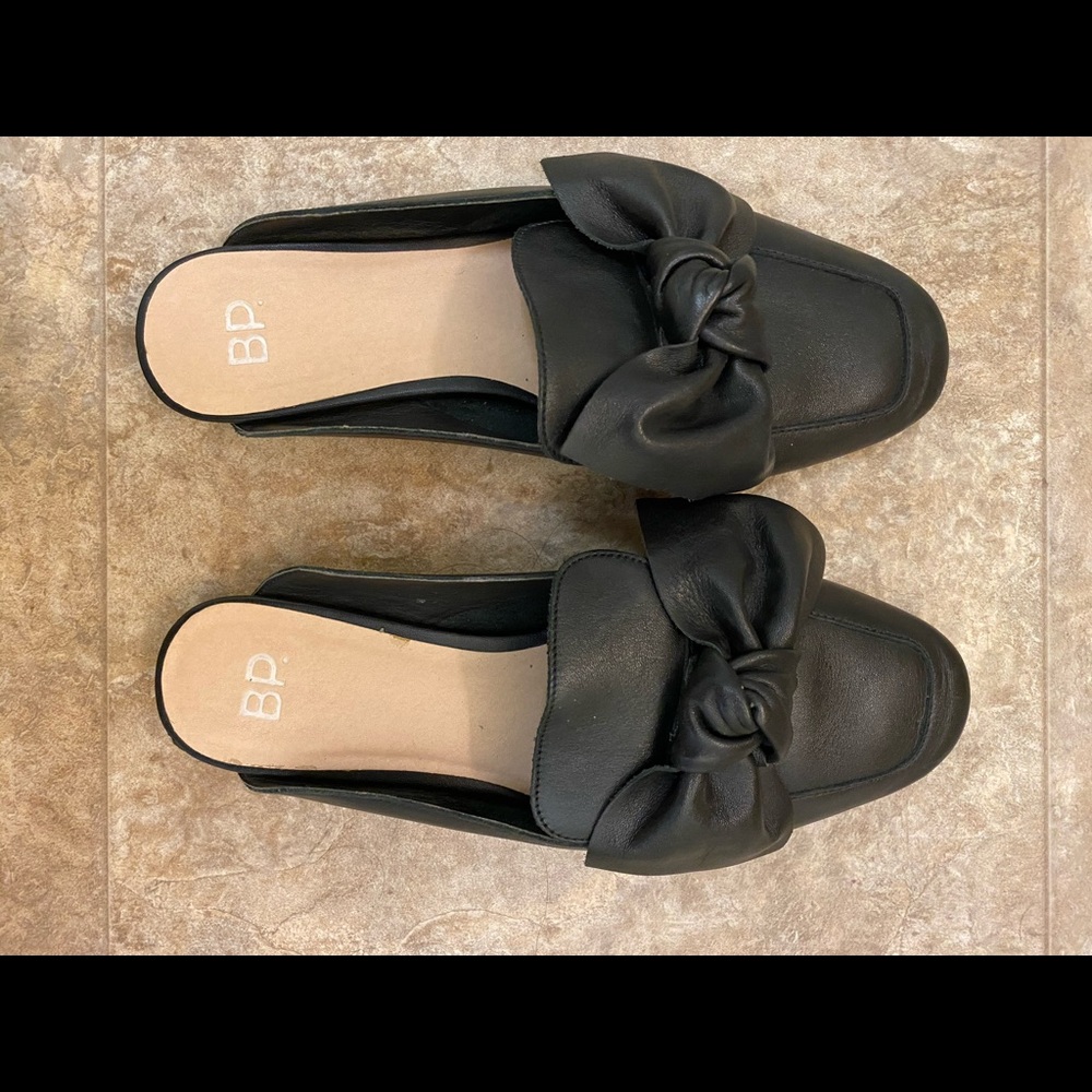 Black loafers